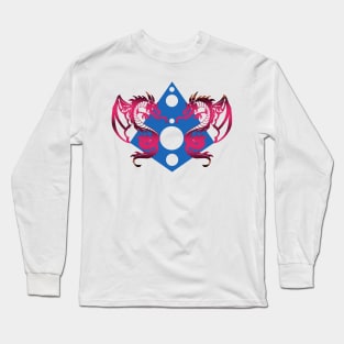 Blue Pyramid Dragons Long Sleeve T-Shirt